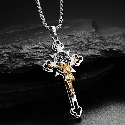 St. Benedict Protective Cross Power Necklace